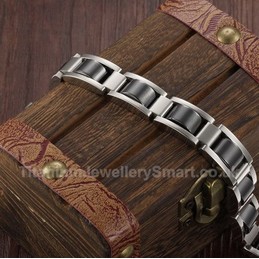 Titanium Black Mens Bracelet