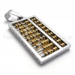 Golden Abacus Titanium Pendant 20170
