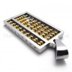 Golden Abacus Titanium Pendant 20170