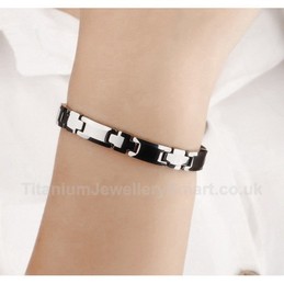 Titanium Mens Cross Bracelet