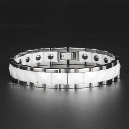 Titanium,Ceramic Mens Bracelet