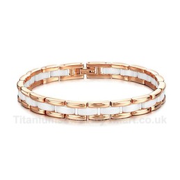 Titanium,Ceramic Womens Bracelet