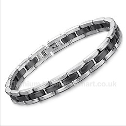 Titanium,Ceramic Womens Bracelet