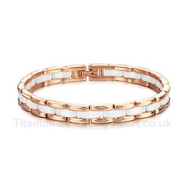 Titanium,Ceramic Womens Bracelet