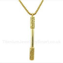 Titanium Pendant with Free Chain