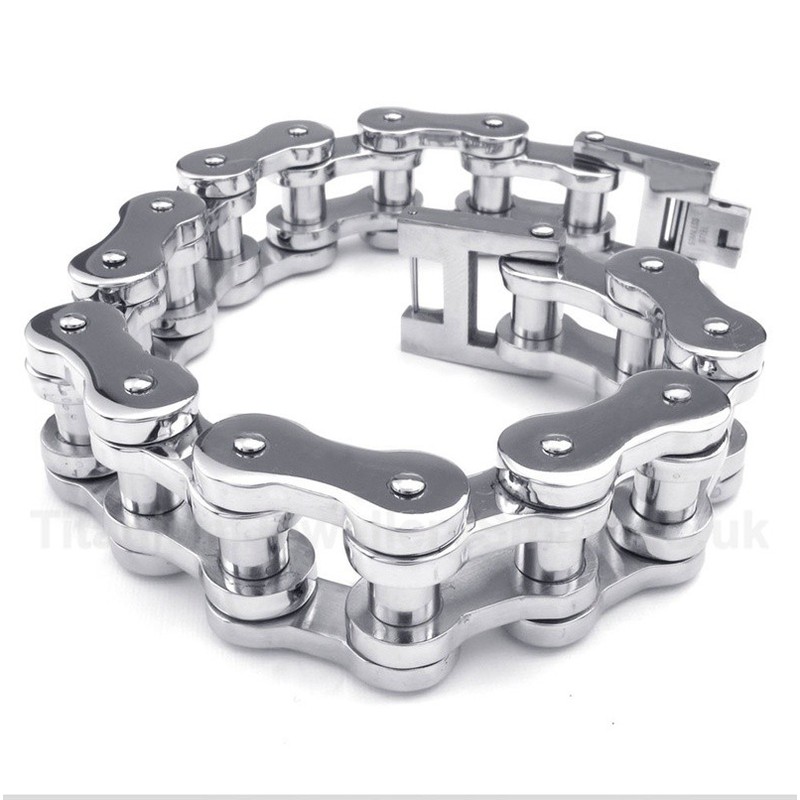 Titanium Bicycle Chain Bracelet