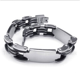 Titanium Rubber Bracelet
