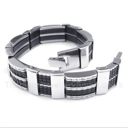 Titanium Rubber Bracelet