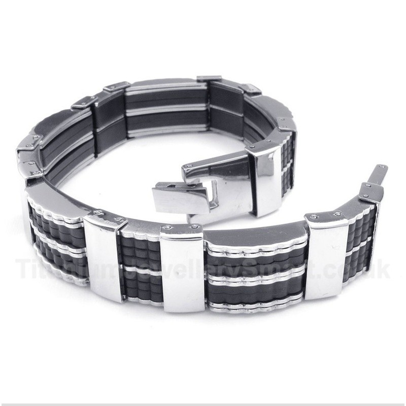 Titanium Rubber Bracelet