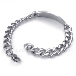 Titanium Diamond Greek Meander Pattern Bracelet