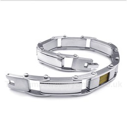 Titanium Gold Cable Bracelet