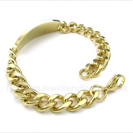 Titanium Gold Diamond Greek Meander Pattern Bracelet