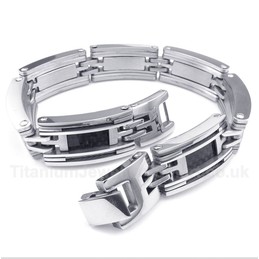 Titanium Carbon Fiber Cable Bracelet
