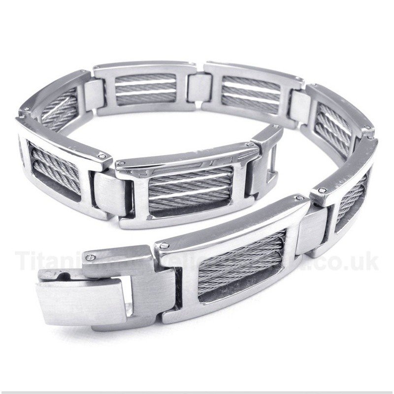 Titanium Cable Bracelet