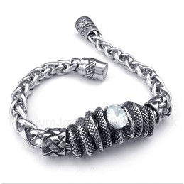 Titanium Casted White Diamond Bracelet