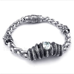 Titanium Casted White Diamond Bracelet