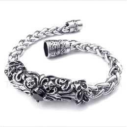 Titanium Casted Black Diamond Bracelet