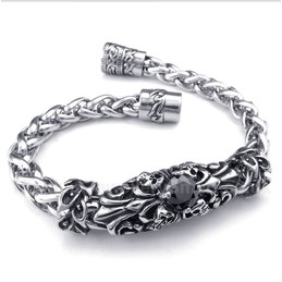 Titanium Casted Black Diamond Bracelet