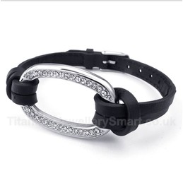 Titanium Leather Bracelet