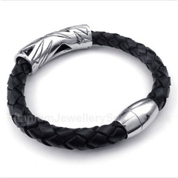 Titanium Leather Bracelet