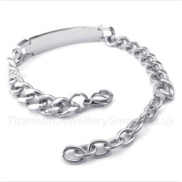 Titanium Diamond Womens Couple's Bracelet