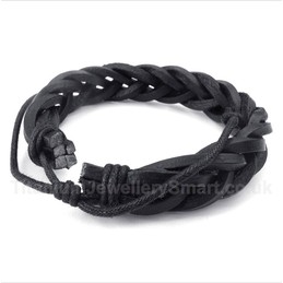 Leather Titanium Bracelet