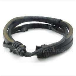 Leather Titanium Bracelet
