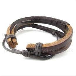 Leather Titanium Bracelet