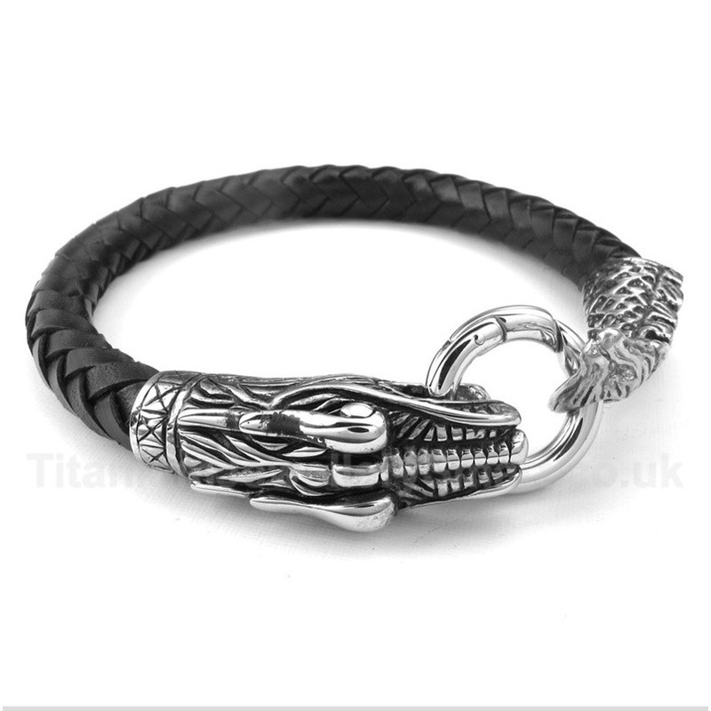Leather Titanium Bracelet