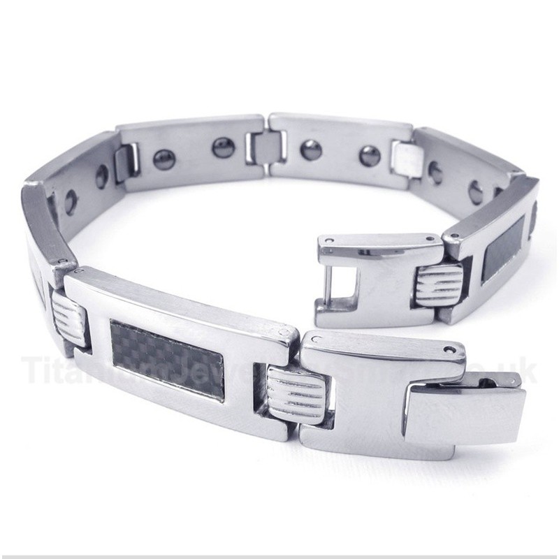 Titanium Carbon Fiber Magnet Bracelet