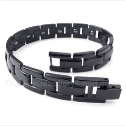 Titanium Magnet Black Bracelet