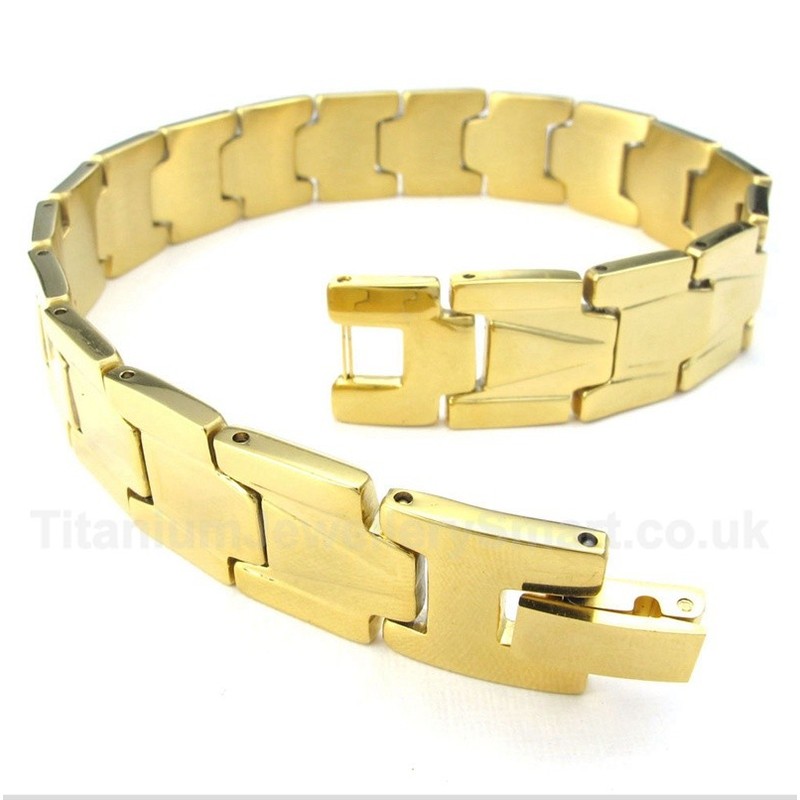 Gold Titanium Bracelet