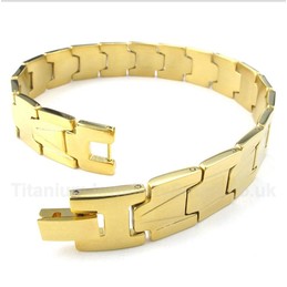 Gold Titanium Bracelet