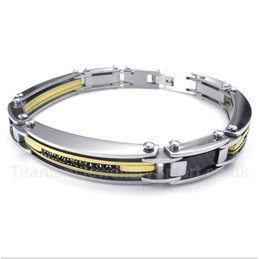 Diamond Titanium Bracelet