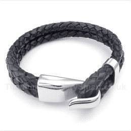 Leather Titanium Bracelet