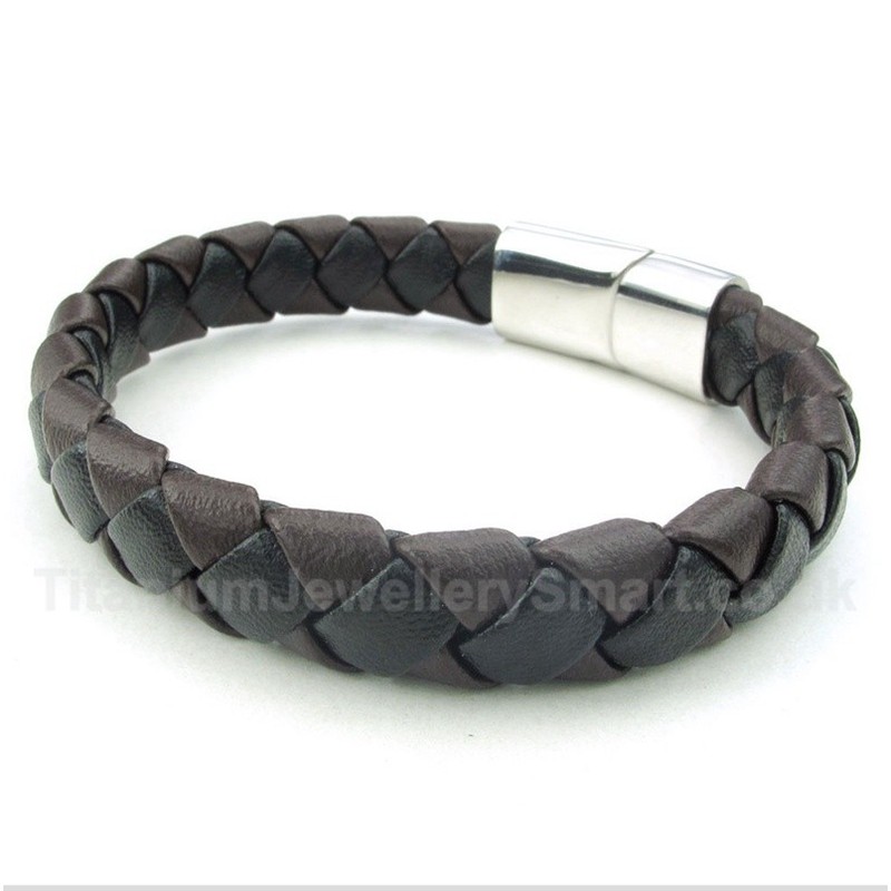 Leather Titanium Bracelet