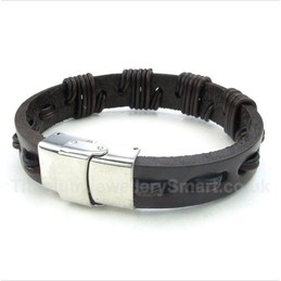 Leather Titanium Bracelet