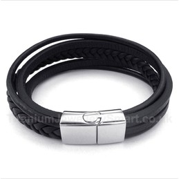 Leather Titanium Bracelet