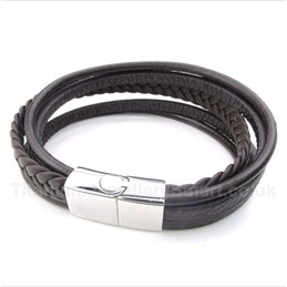 Leather Titanium Bracelet