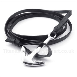 Leather Titanium Bracelet