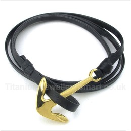 Titanium Leather Bracelet