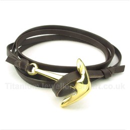 Titanium Leather Bracelet