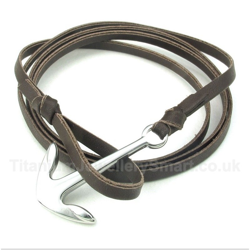 Titanium Leather Bracelet