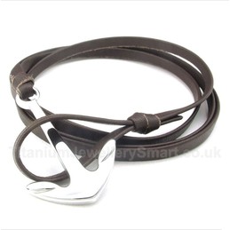 Titanium Leather Bracelet