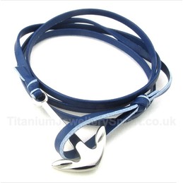 Titanium Leather Bracelet