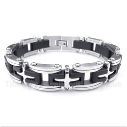 Titanium Cross Bracelet