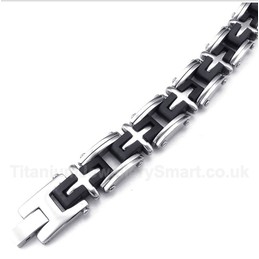 Titanium Cross Bracelet