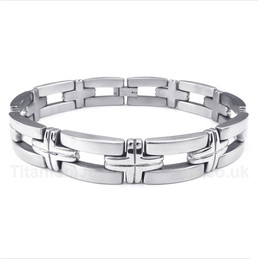 Titanium Cross Bracelet