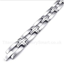 Titanium Cross Bracelet