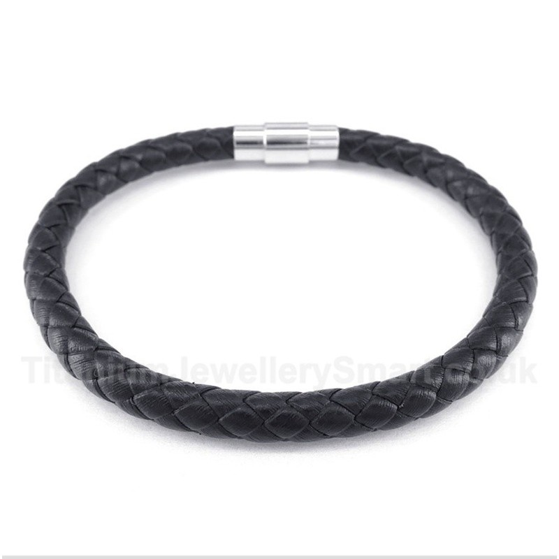 Black Leather Bracelet